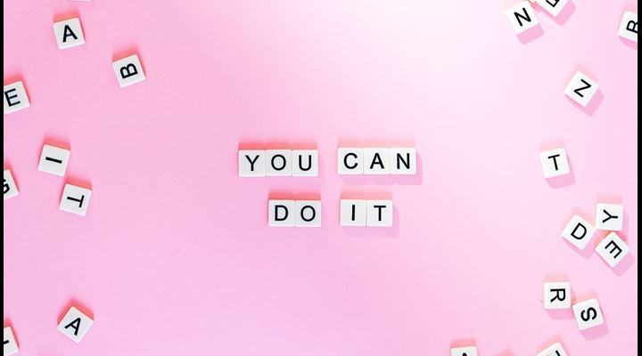 You Can Do It written with Scrabble letters