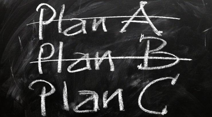 Plan C chalkboard graphic