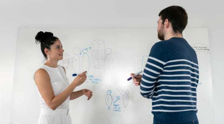 two engineers at work