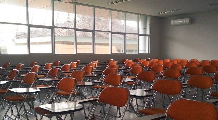 empty classroom