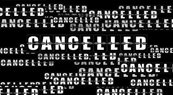 cancelled letterboard