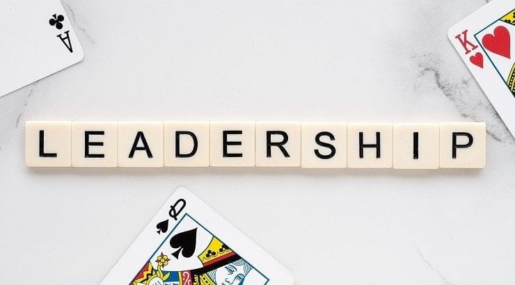 tiles spelling out leadership